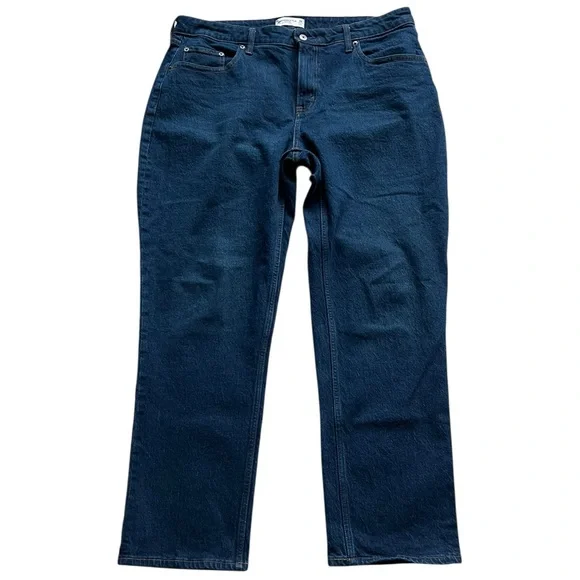 Abercrombie & Fitch Mid Rise 90’s Straight Size 33 - Picture 2 of 10